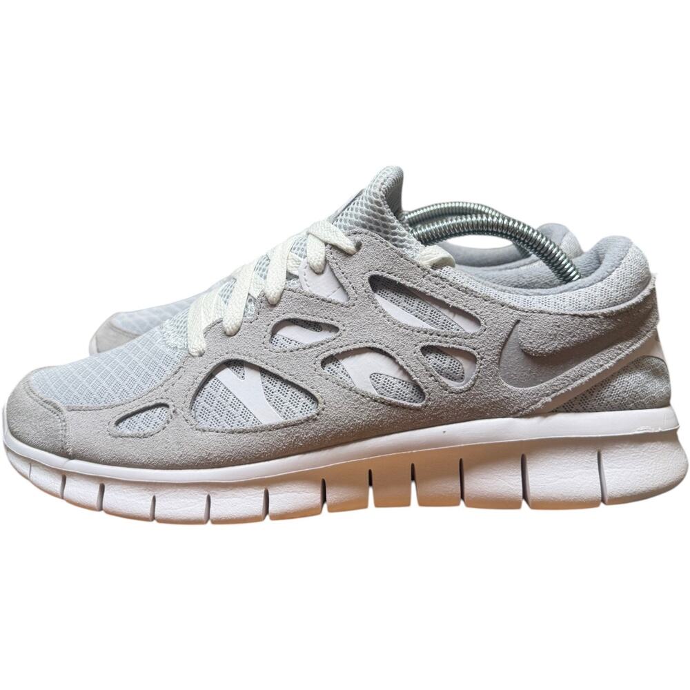 NIKE Free Run 2 Men's 10 Wolf Grey Pure Platinum Sneakers Lightweight 537732-014